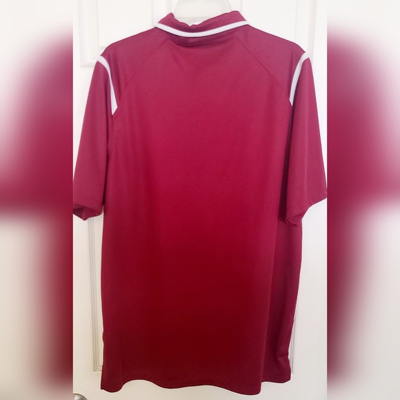 Nike Mens Dri-fit Polo Shirt Size L Maroon Color Pre-owned - Picture 3 of 3
